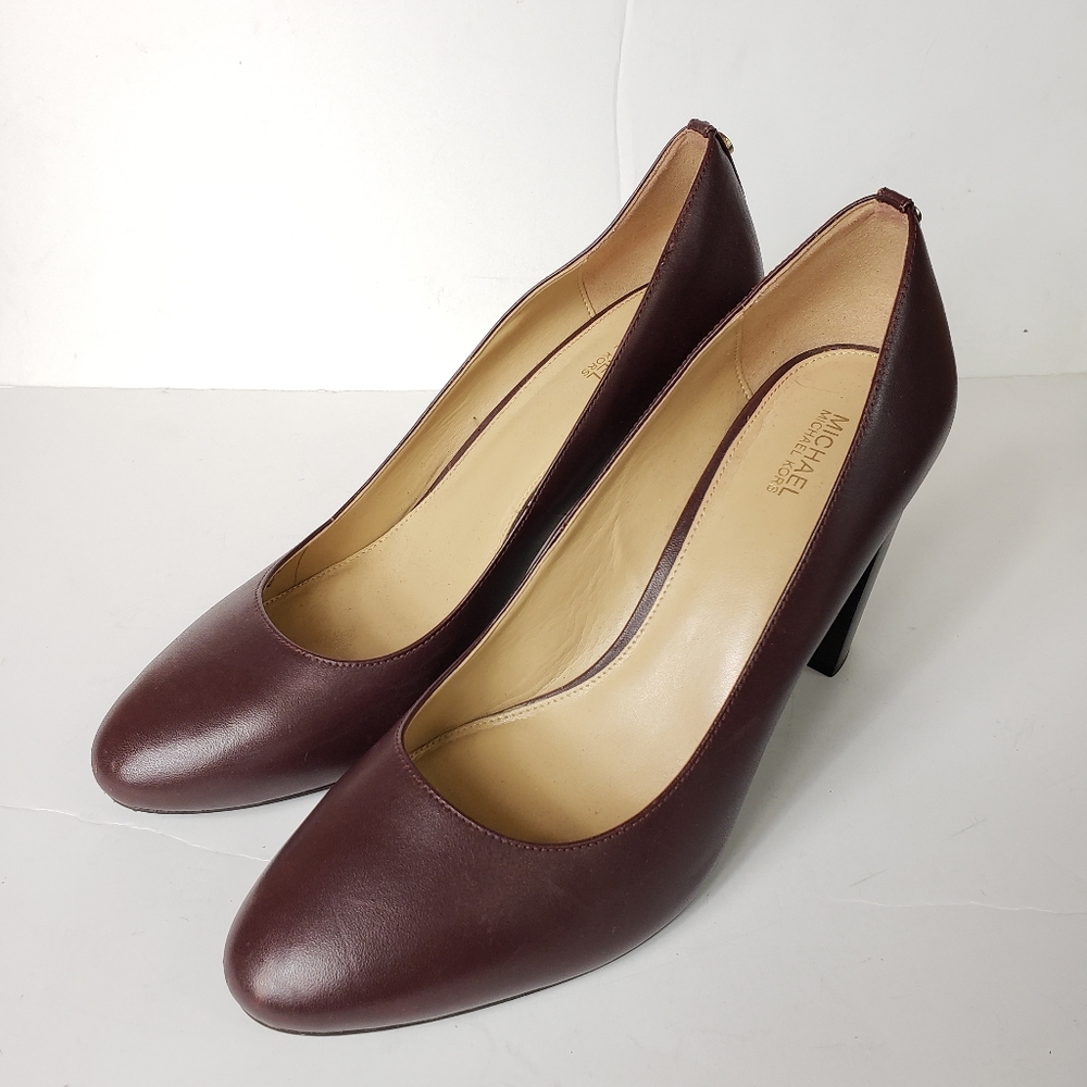 MICHAEL Michael Kors Burgundy Red Genuine Leather Pumps Size 10